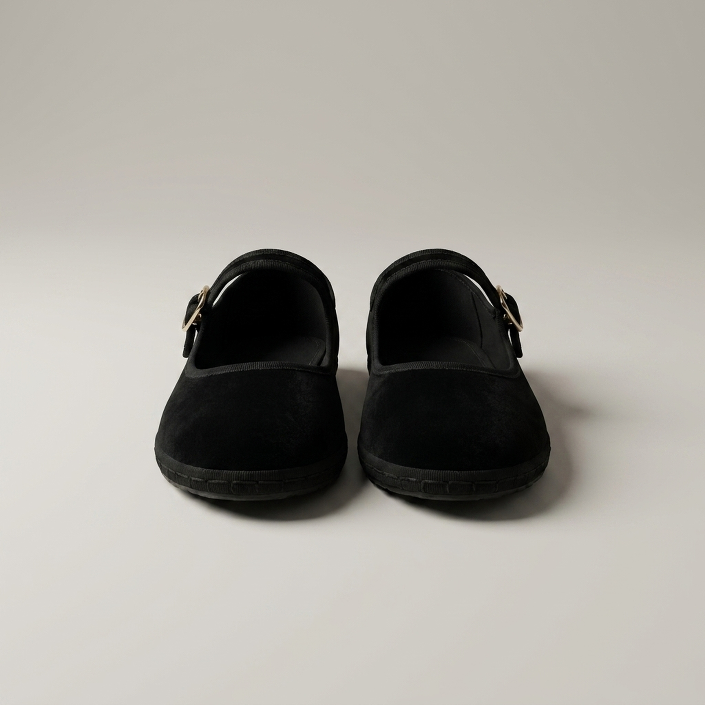 PLUXSTYLE::numise::buckle-strap-mary-jane-flats::pack-black