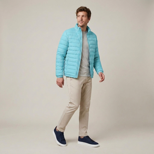 PLUXSTYLE::numise::mens-regular-fit-puffer-parka::front
