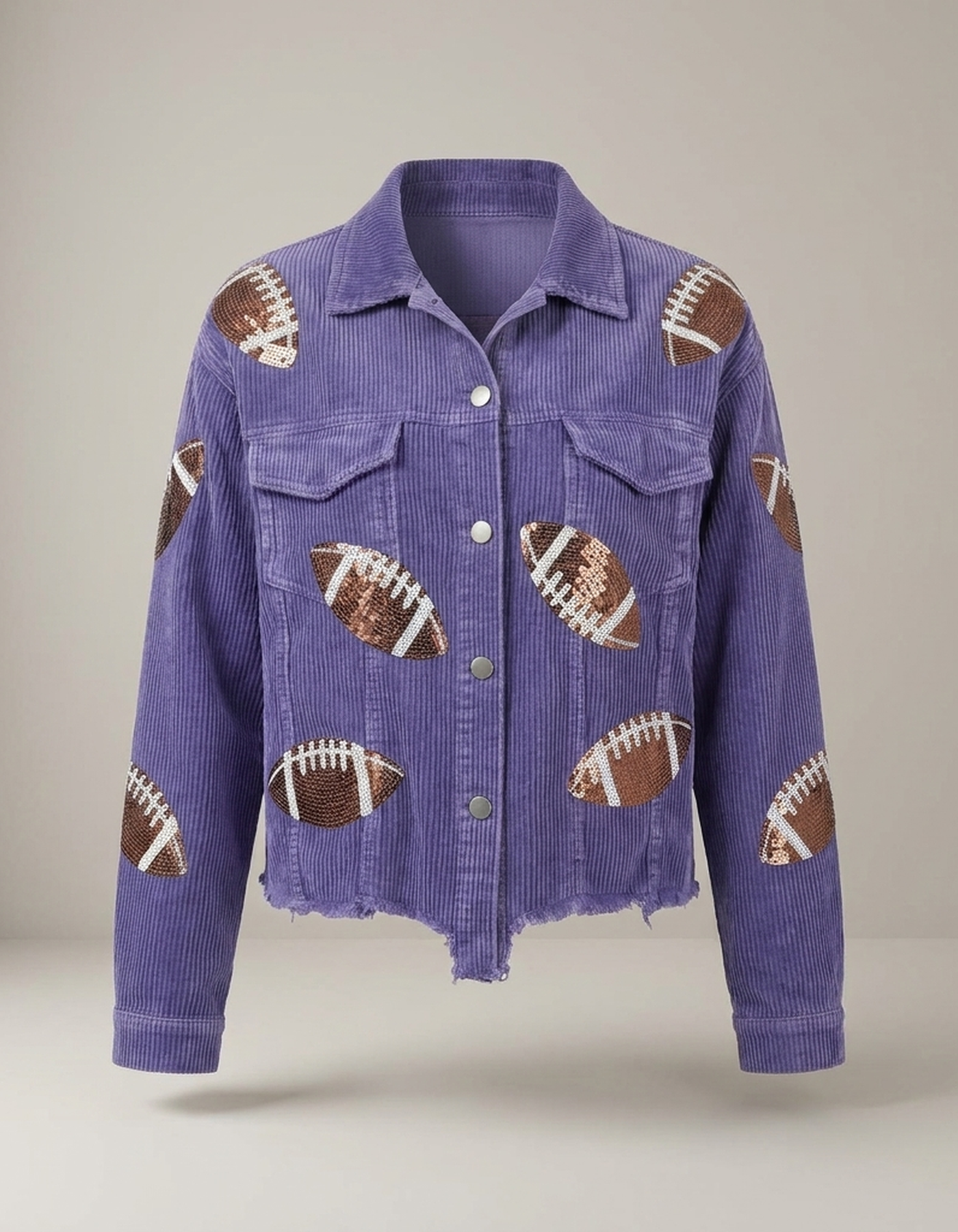 PLUXSTYLE::numise::game-day-sequin-parka::pack-blue