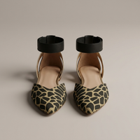 PLUXSTYLE::numise::two-tone-pointed-toe-table::pack-black-and-gold