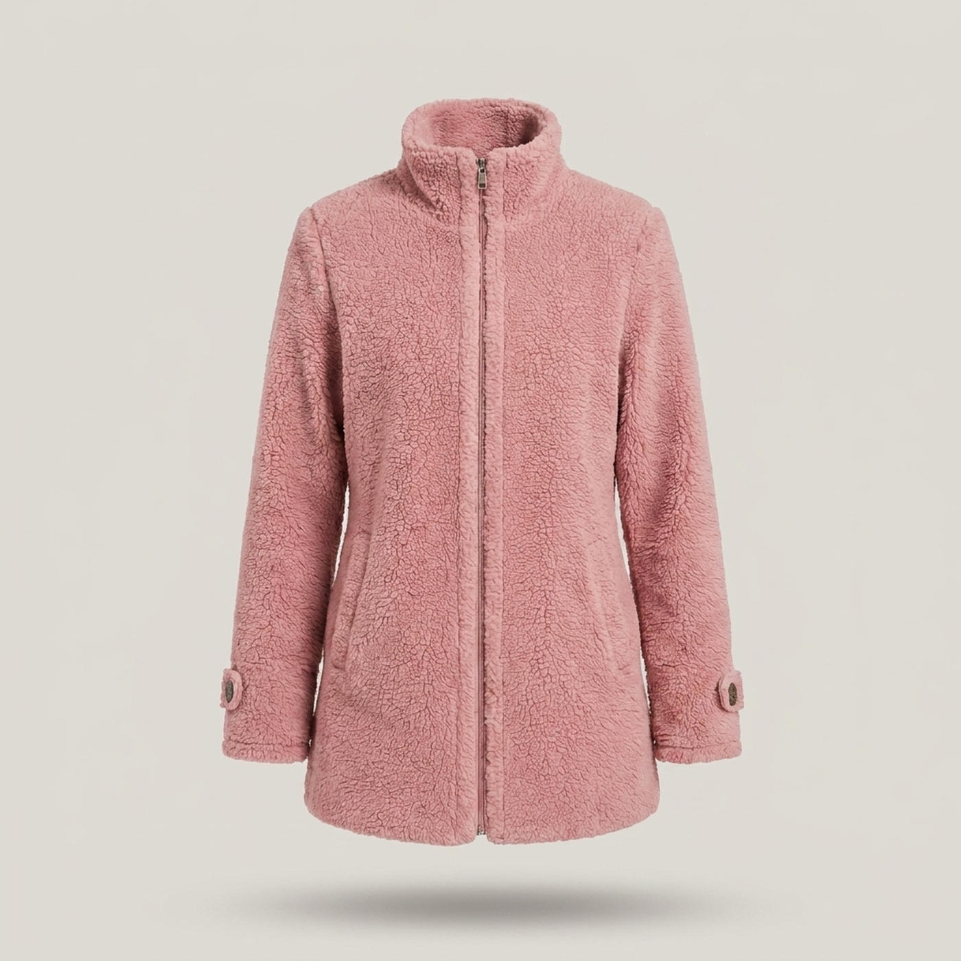 PLUXSTYLE::numise::womens-mid-length-parka::pack-pink