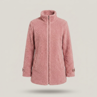 PLUXSTYLE::numise::womens-mid-length-parka::pack-pink