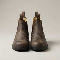 PLUXSTYLE::numise::pull-tab-chelsea-boots::pack-black-and-brown