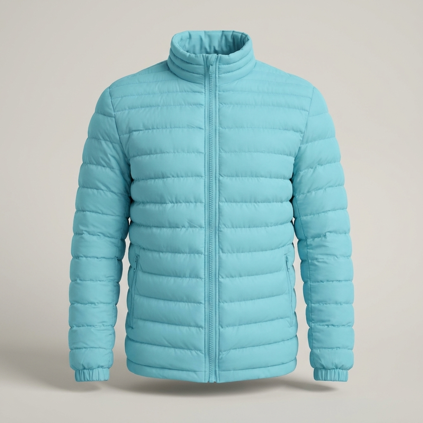 PLUXSTYLE::numise::mens-regular-fit-puffer-parka::pack-light-blue