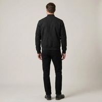 PLUXSTYLE::numise::mens-classic-bomber-jacket::back