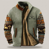PLUXSTYLE::numise::mens-casual-zip-jacket::pack-light-green