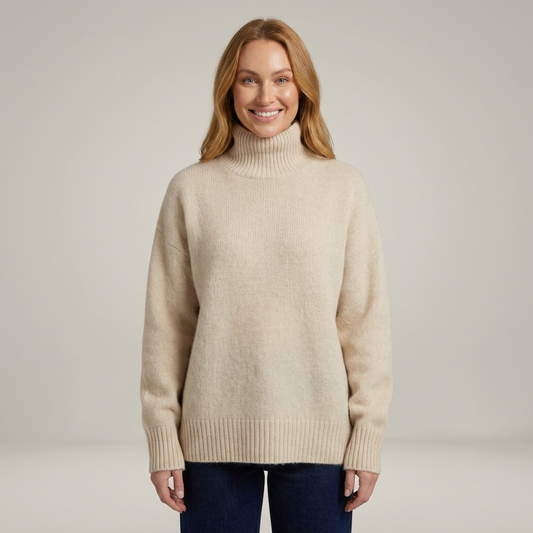 PLUXSTYLE::numise::aria-oversized-turtleneck-sweater::front