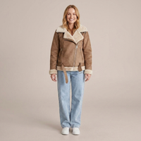 PLUXSTYLE::numise::belted-aviator-parka::front