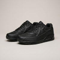 PLUXSTYLE::numise::mens-air-cushioned-walking-shoes::pack-black