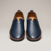 PLUXSTYLE::numise::mens-whipstitch-loafers::pack-navy-blue