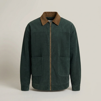 PLUXSTYLE::numise::mens-relaxed-bomber-parka::pack-dark-green