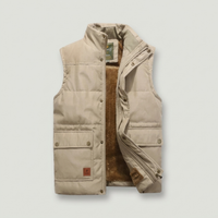 PLUXSTYLE::numise::mens-lightweight-everyday-vest::pack-khaki