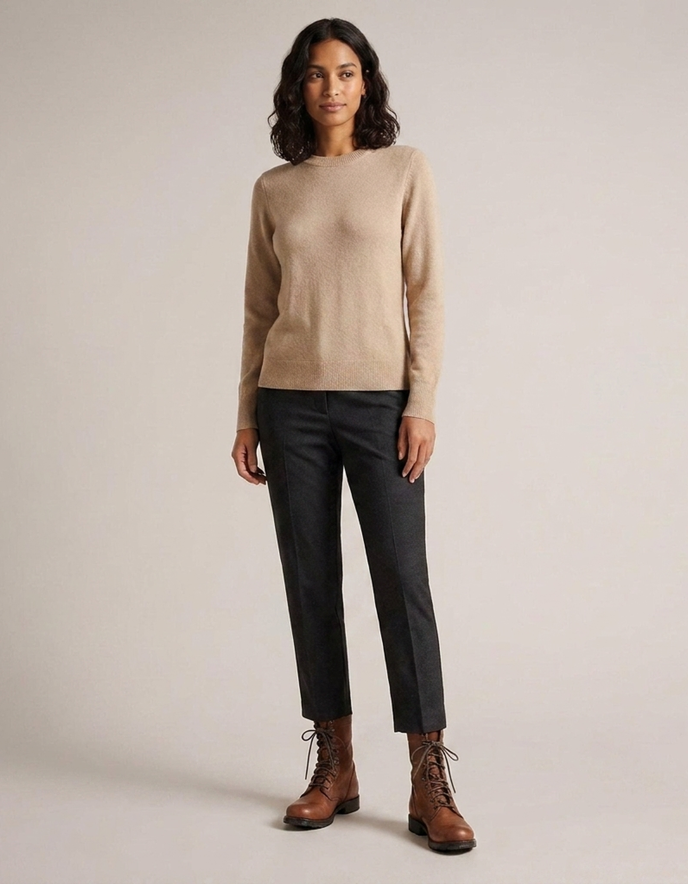 PLUXSTYLE::numise::womens-vintage-lace-up-combat-boots::zoom-out