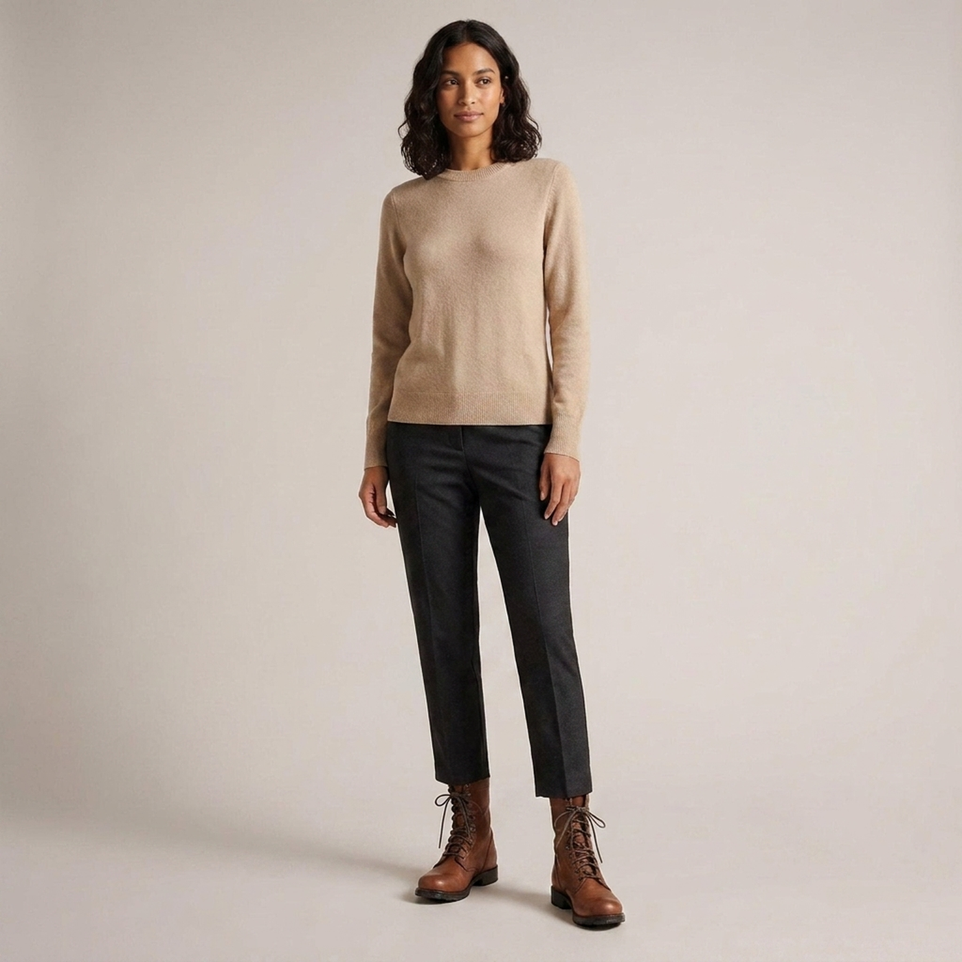 PLUXSTYLE::numise::womens-vintage-lace-up-combat-boots::zoom-out