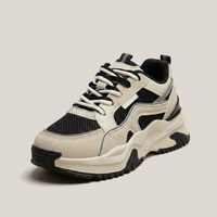 PLUXSTYLE::numise::paneled-chunky-platform-sneakers::closeup-hero