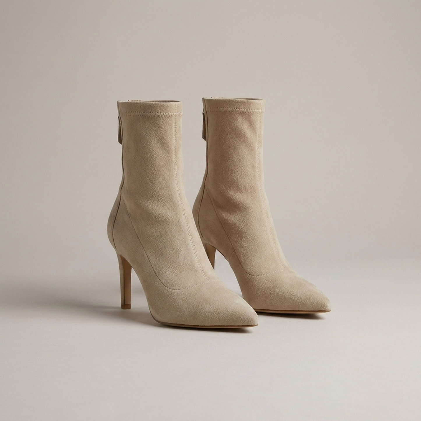 PLUXSTYLE::numise::womens-everyday-zip-ankle-boots::pack-beige