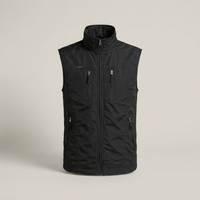 PLUXSTYLE::numise::mens-zip-vest-with-storage::pack-black