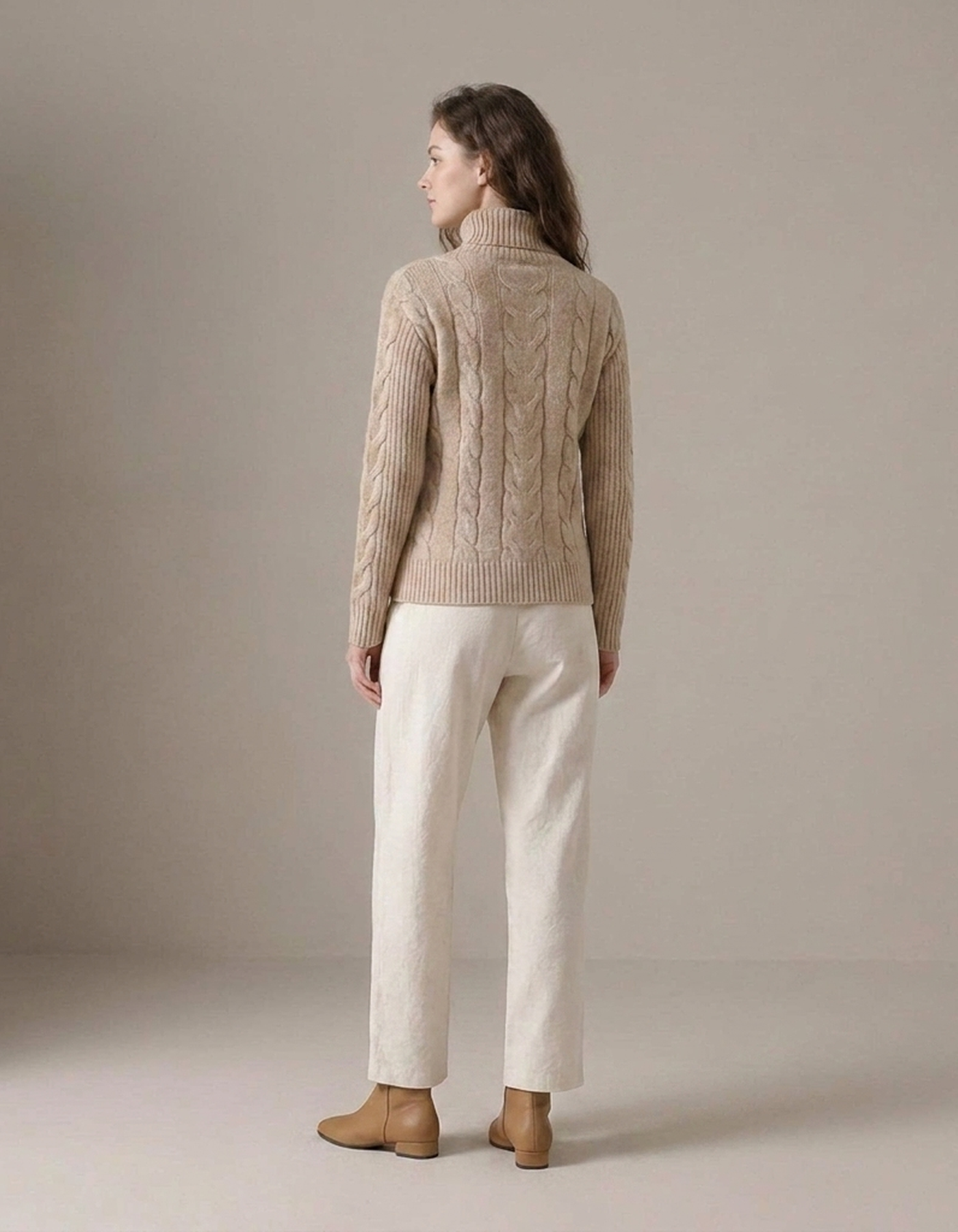 PLUXSTYLE::numise::addison-turtleneck-sweater::back