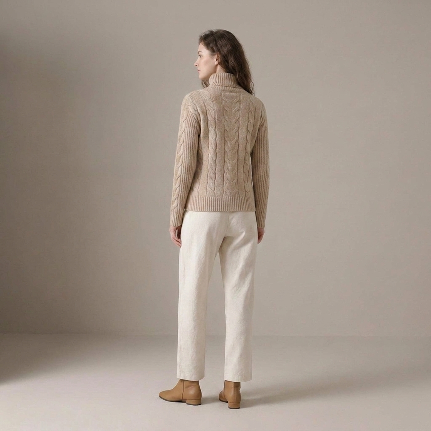PLUXSTYLE::numise::addison-turtleneck-sweater::back