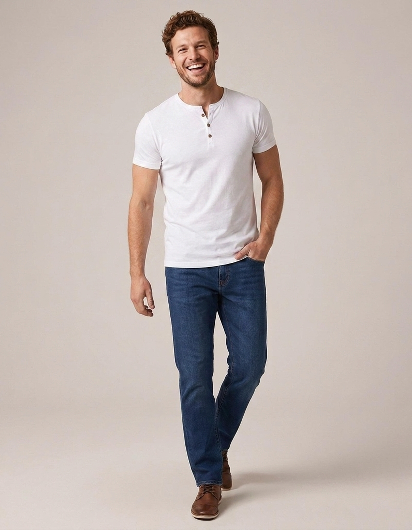 PLUXSTYLE::numise::mens-streamlined-henley-top::front