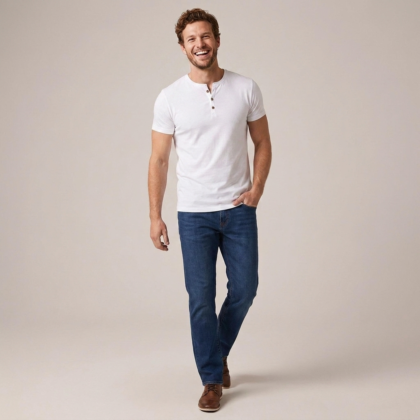 PLUXSTYLE::numise::mens-streamlined-henley-top::front