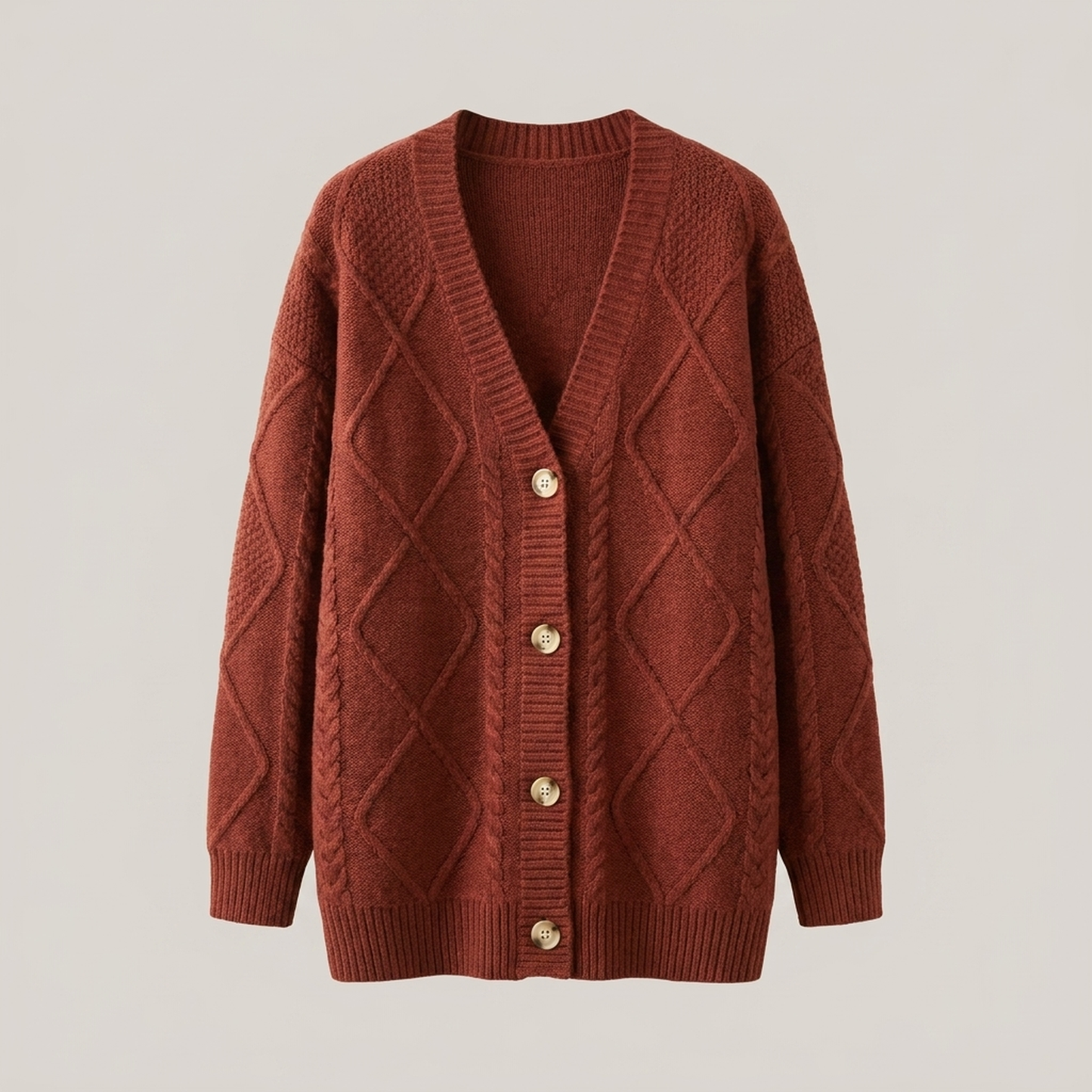 PLUXSTYLE::numise::womens-longline-cardigan::pack-red