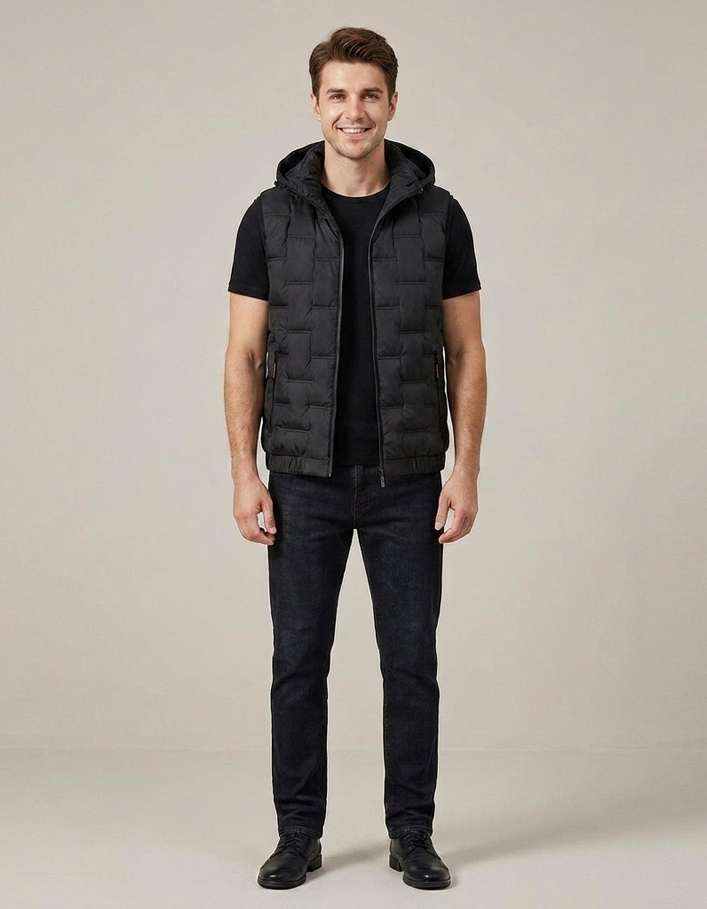 PLUXSTYLE::numise::mens-hooded-quilted-parka::front