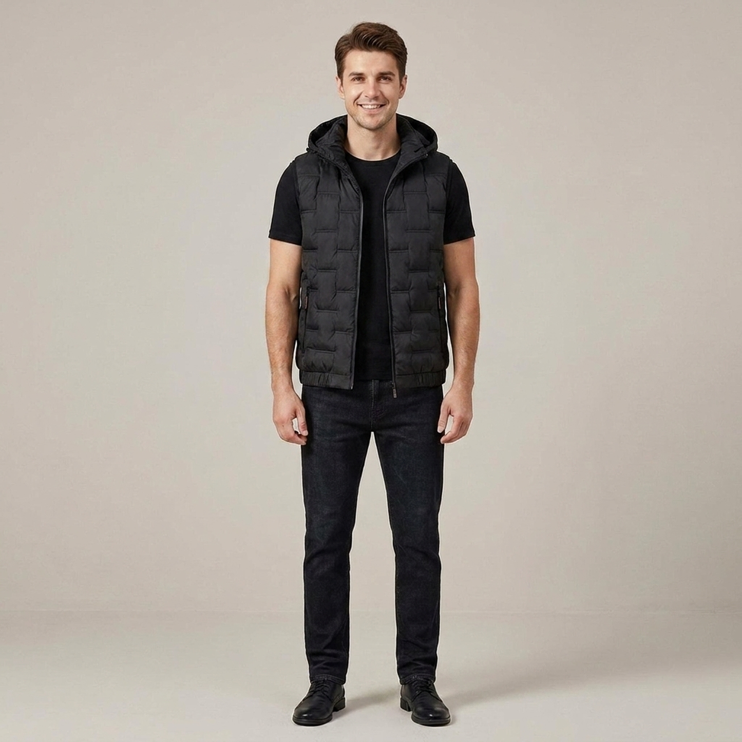 PLUXSTYLE::numise::mens-hooded-quilted-parka::front