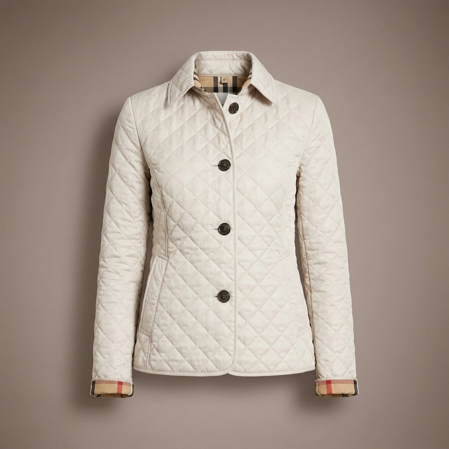 PLUXSTYLE::numise::arlisse-diamond-quilted-parka::pack-white