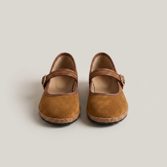 PLUXSTYLE::numise::mary-jane-ballet-flats::pack-khaki