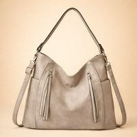 Spacious Shoulder Tote with Stylish Tassel Accent