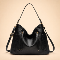 Spacious Shoulder Tote with Stylish Tassel Accent