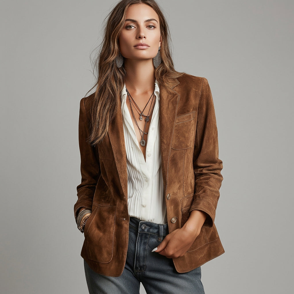 Defined Single-Breasted Blazer
