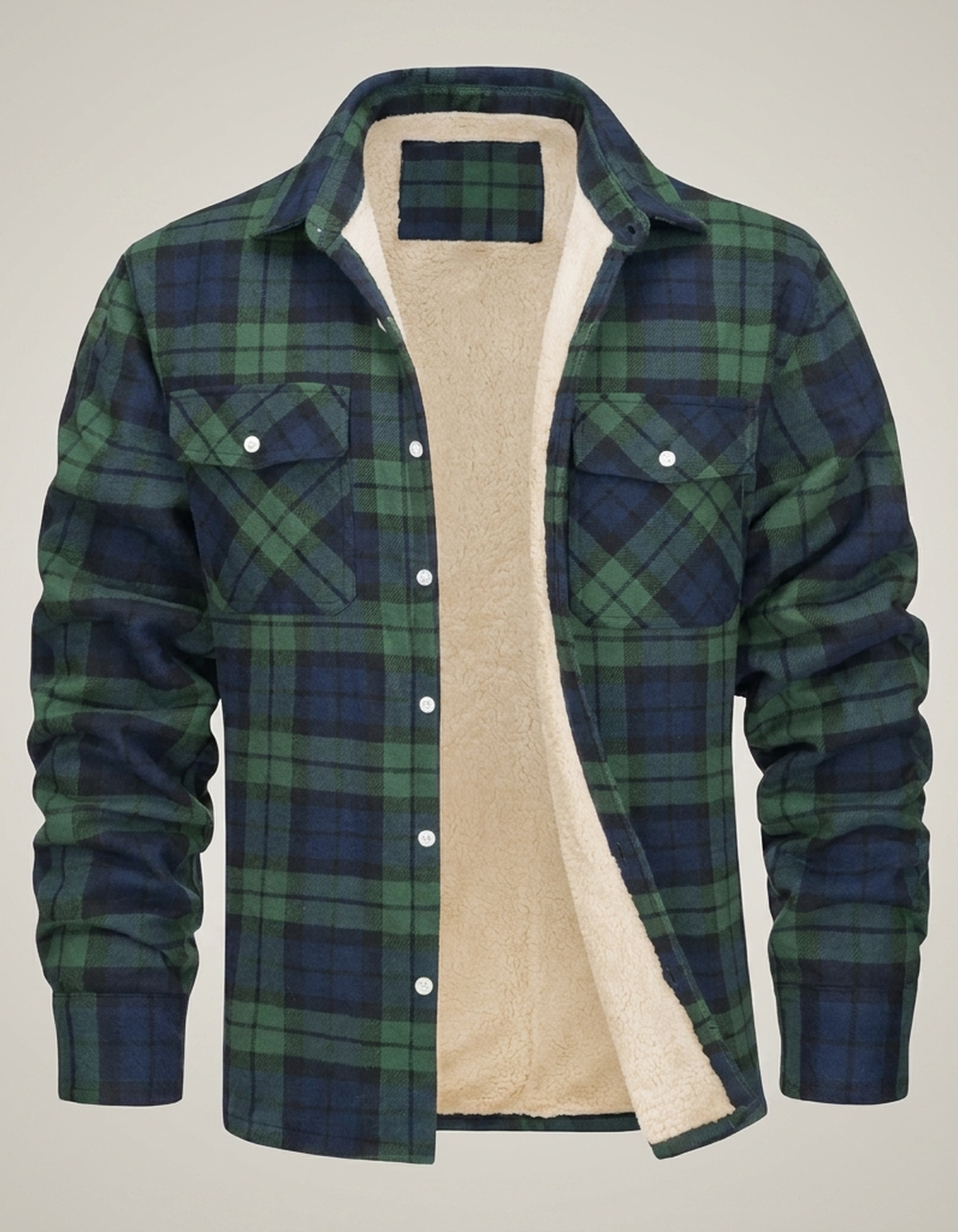 PLUXSTYLE::numise::everyday-plaid-parka::pack-green
