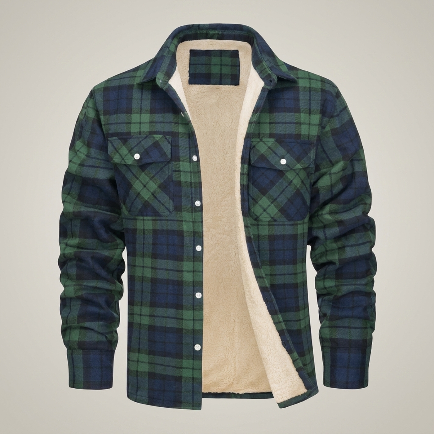 PLUXSTYLE::numise::everyday-plaid-parka::pack-green