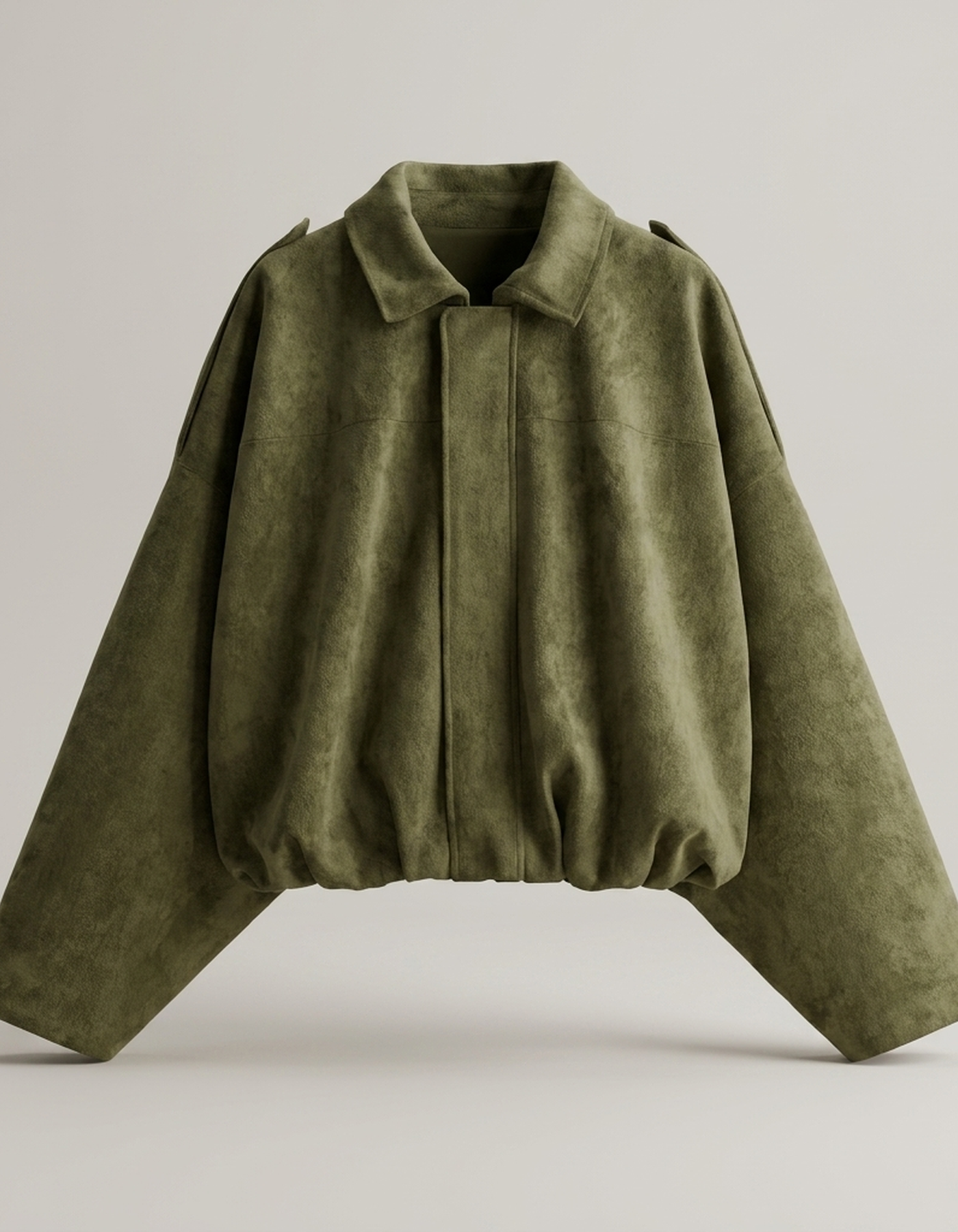PLUXSTYLE::numise::oversized-bomber-parka::pack-army-green