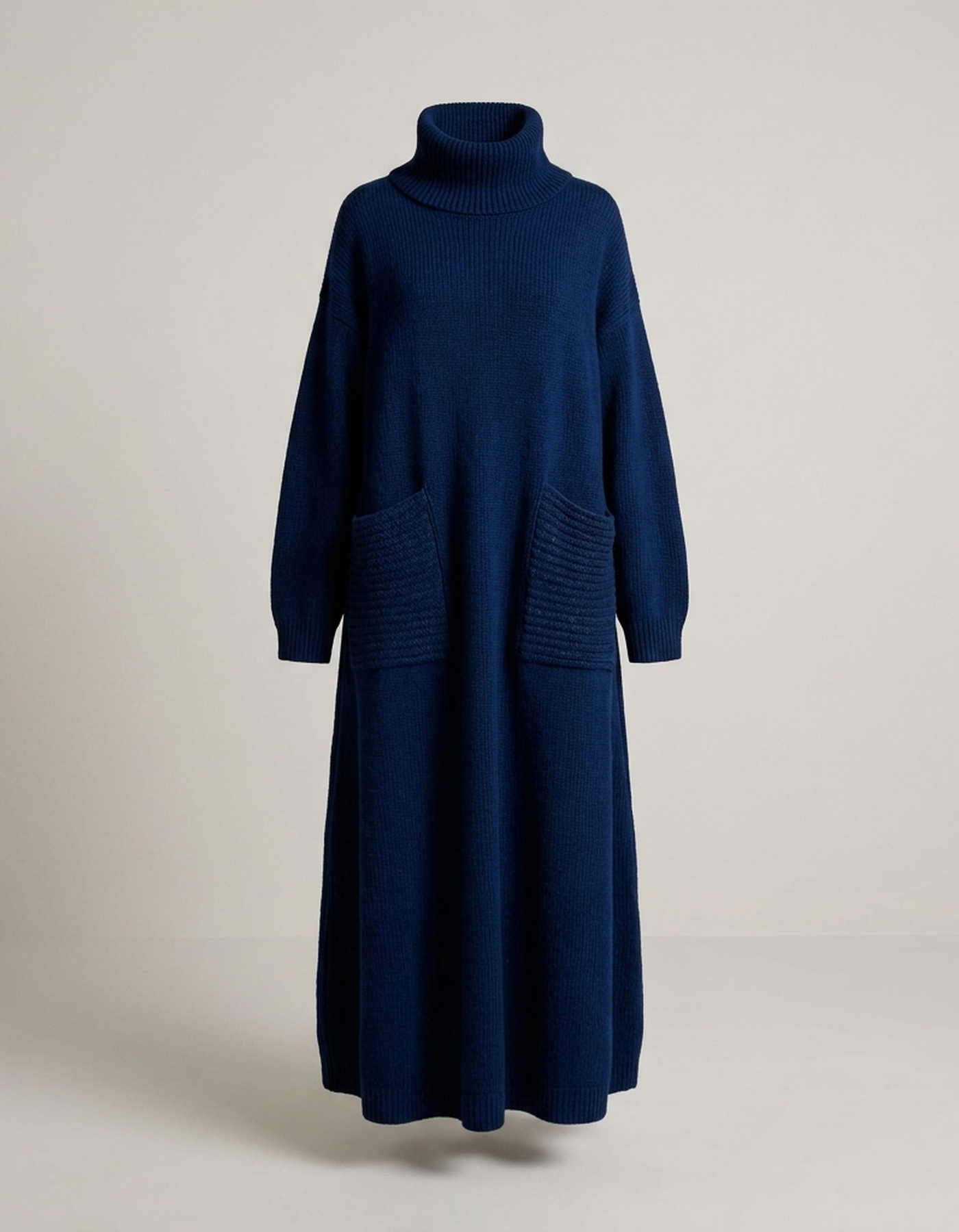 PLUXSTYLE::numise::alyndra-high-neck-maxi-dress::pack-navy-blue
