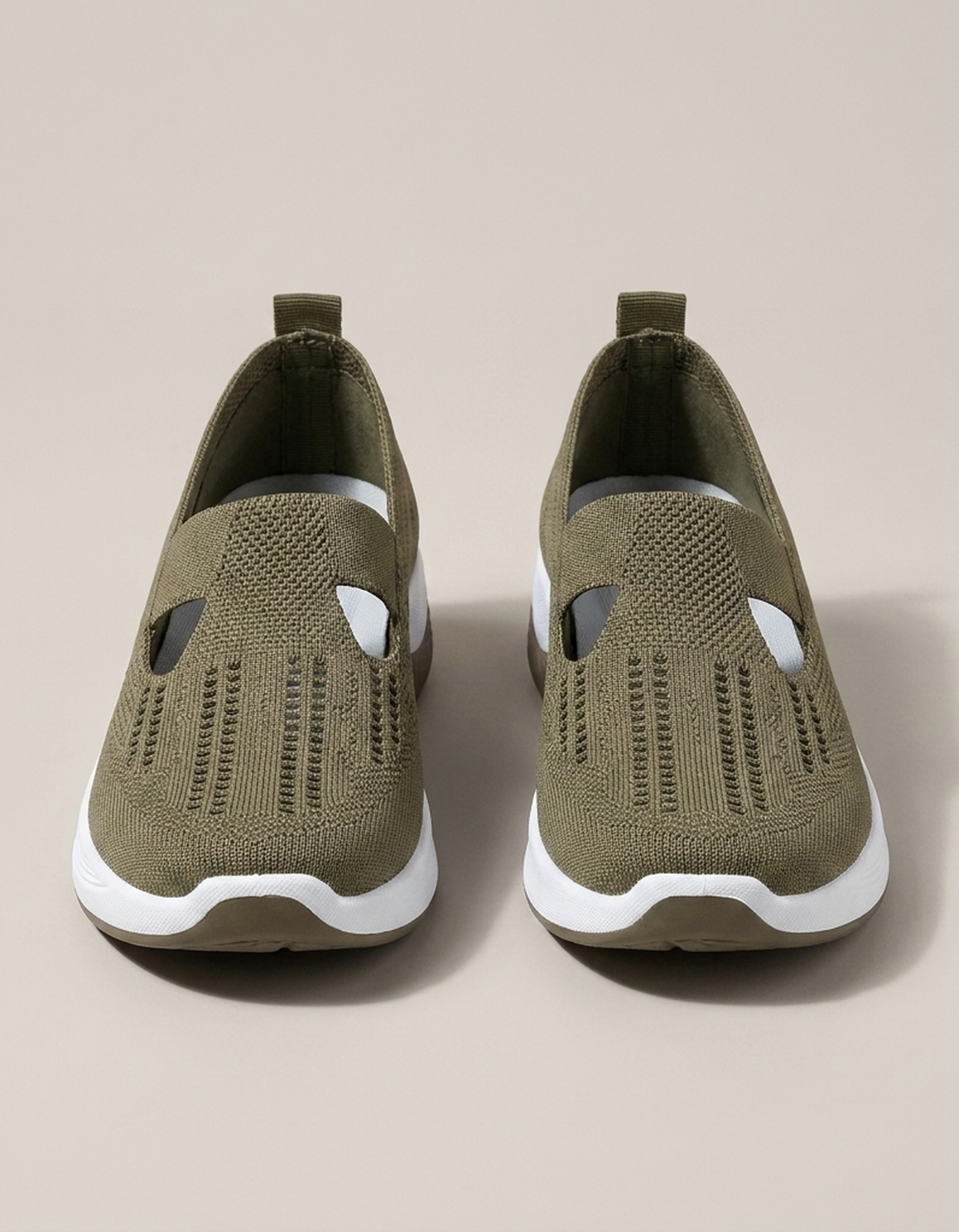PLUXSTYLE::numise::daria-supportive-slip-on-shoes::pack-khaki
