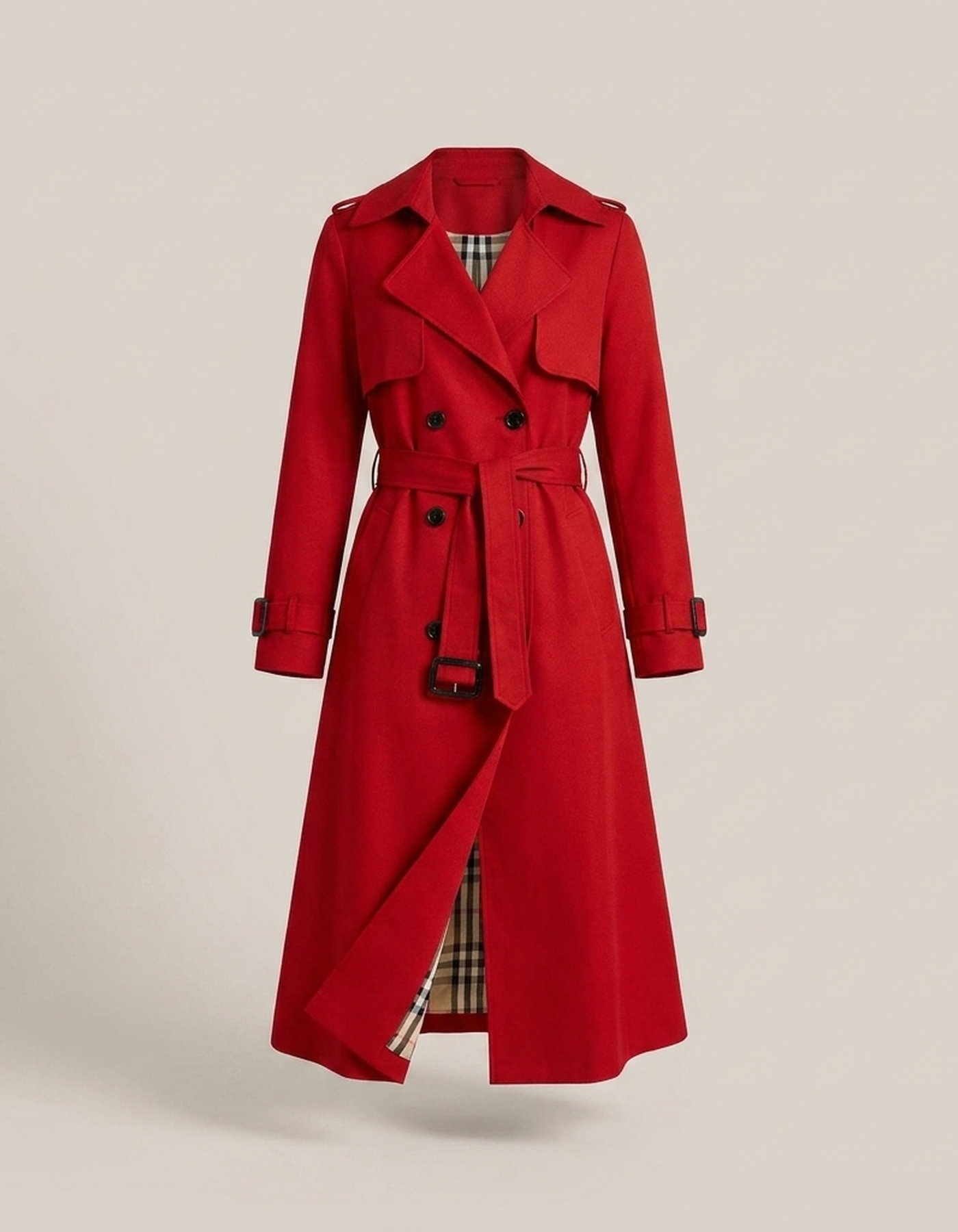 PLUXSTYLE::numise::double-breasted-parka::pack-red