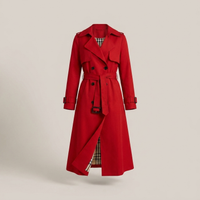 PLUXSTYLE::numise::double-breasted-parka::pack-red