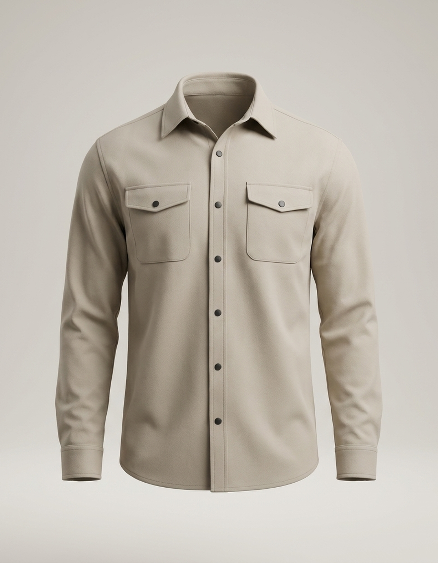 PLUXSTYLE::numise::mens-relaxed-utility-overshirt::pack-beige