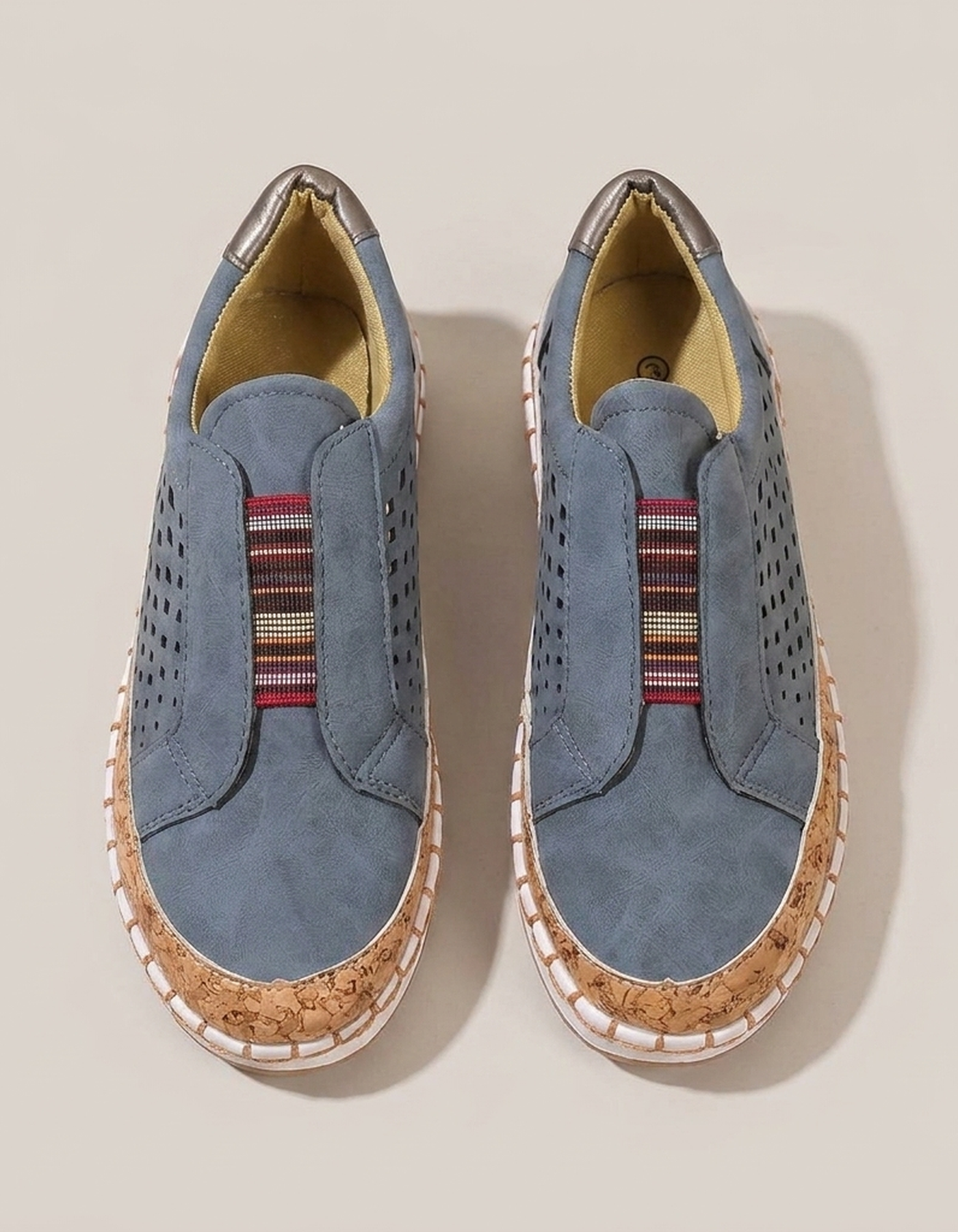 PLUXSTYLE::numise::easy-step-slip-on-footwear::pack-blue