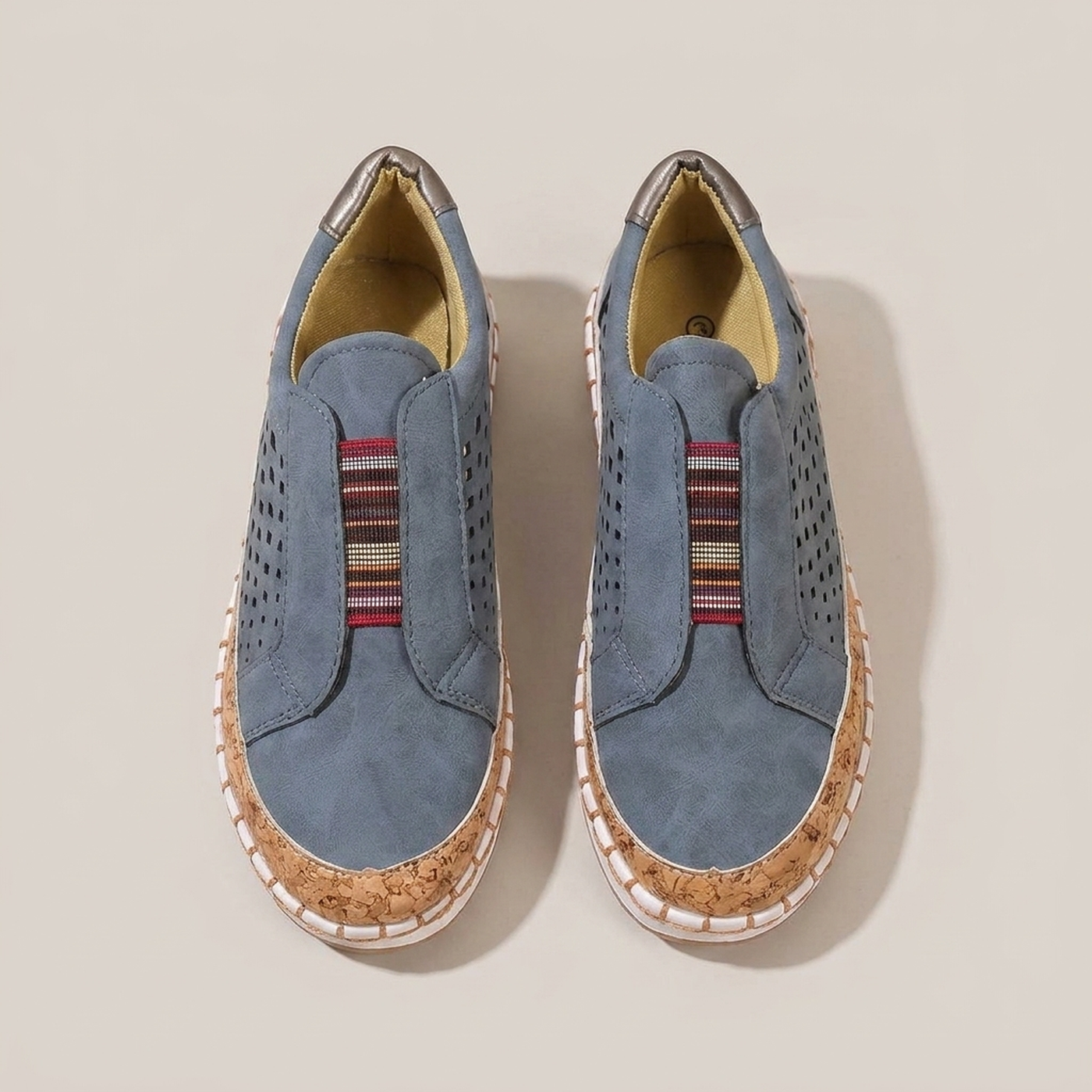 PLUXSTYLE::numise::easy-step-slip-on-footwear::pack-blue