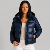 Riley | Women's Quilted Hooded Cropped Puffer Jacket