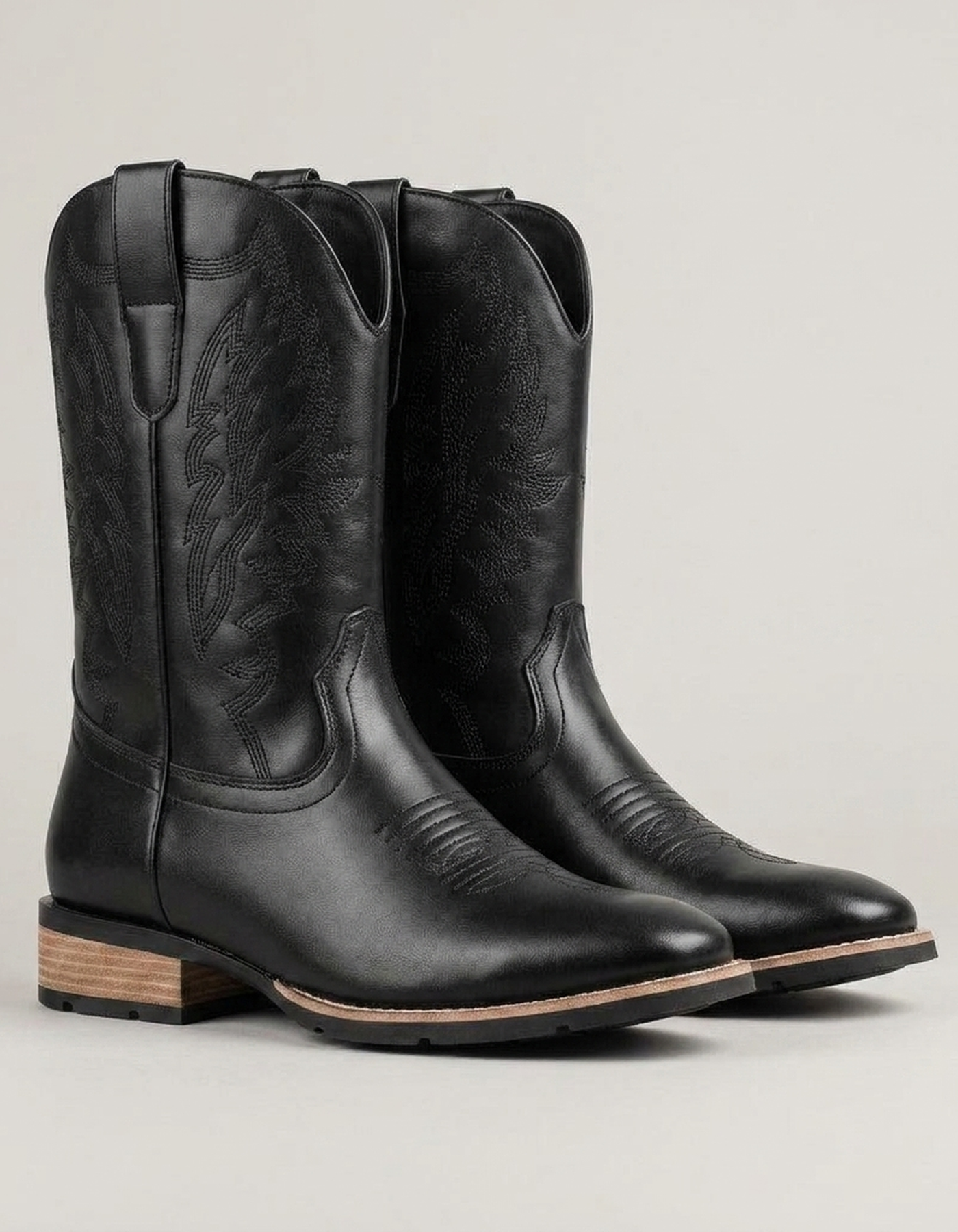 PLUXSTYLE::numise::mens-high-top-chelsea-boots::pack-black