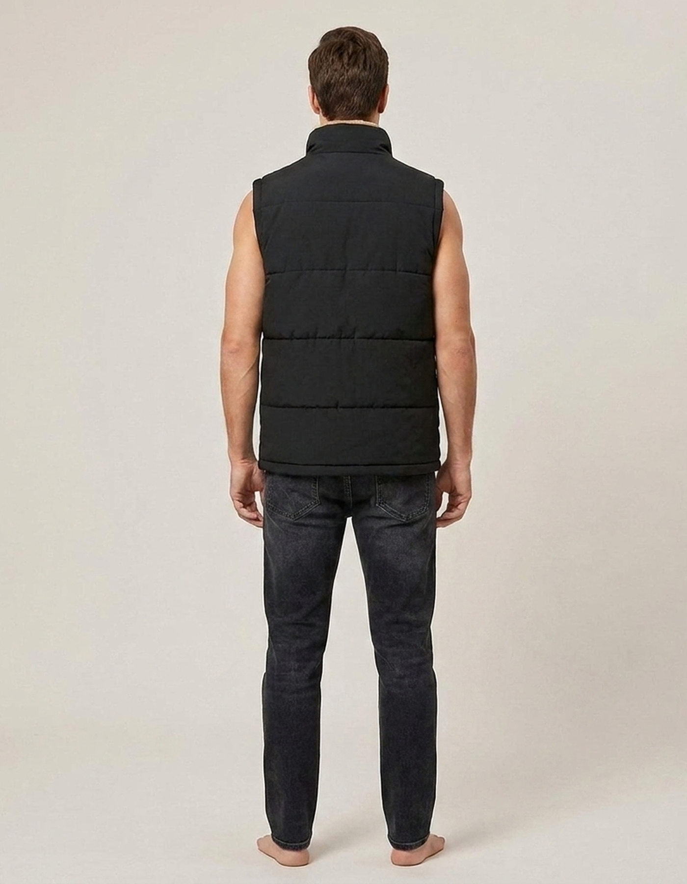 PLUXSTYLE::numise::mens-warm-lined-vest::back