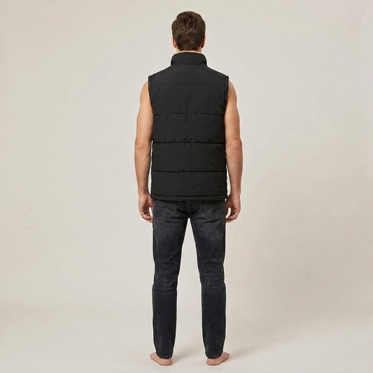 PLUXSTYLE::numise::mens-warm-lined-vest::back