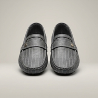 PLUXSTYLE::numise::mens-pinstripe-penny-loafers::pack-grey