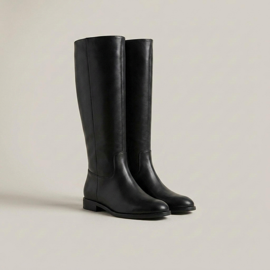 PLUXSTYLE::numise::camila-sleek-knee-high-boots::closeup-detail