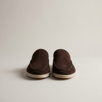 PLUXSTYLE::numise::mens-moc-toe-backless-loafers::pack-dark-brown